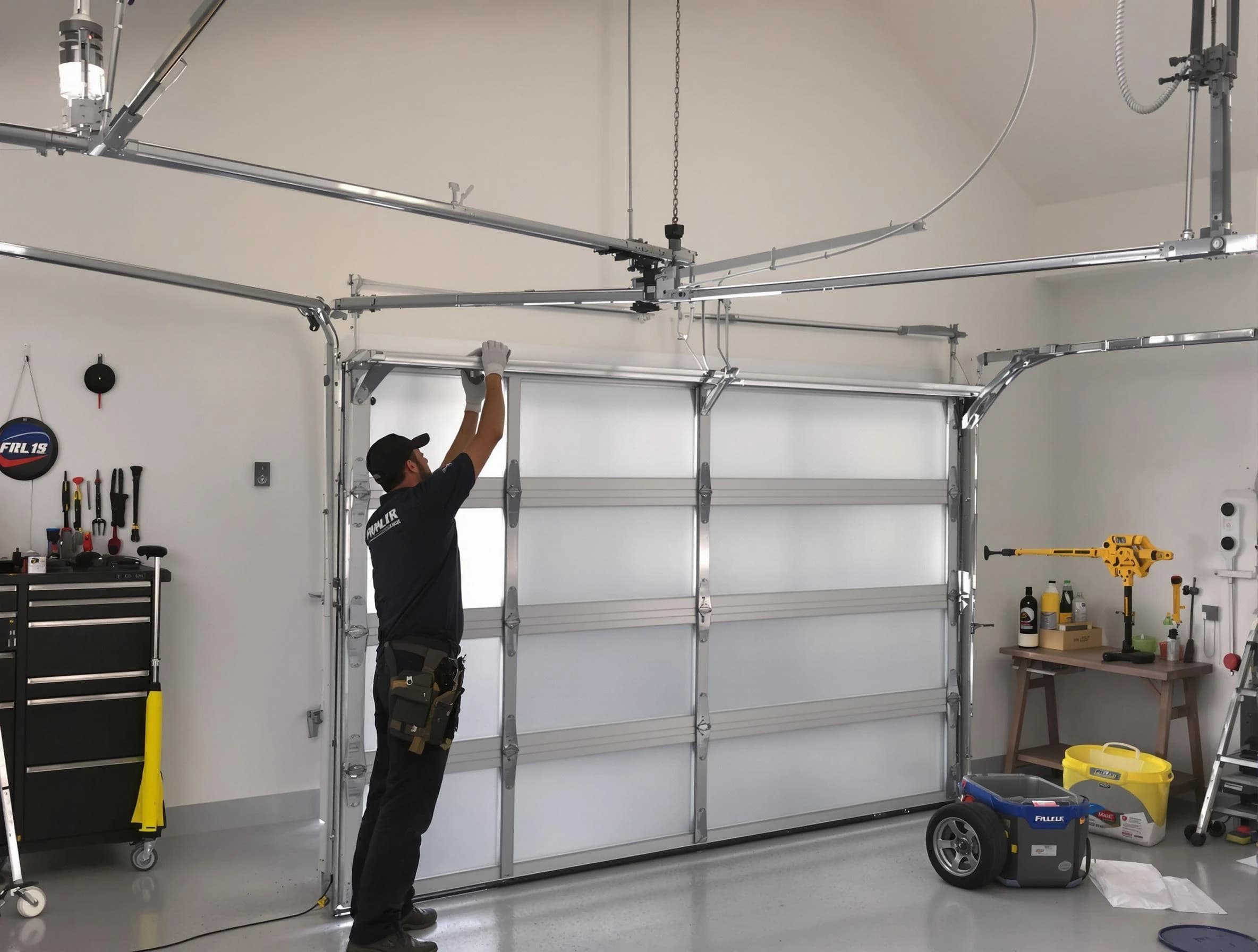 Sandia Heights Garage Door Repair certified team performing precision garage door installation in Sandia Heights