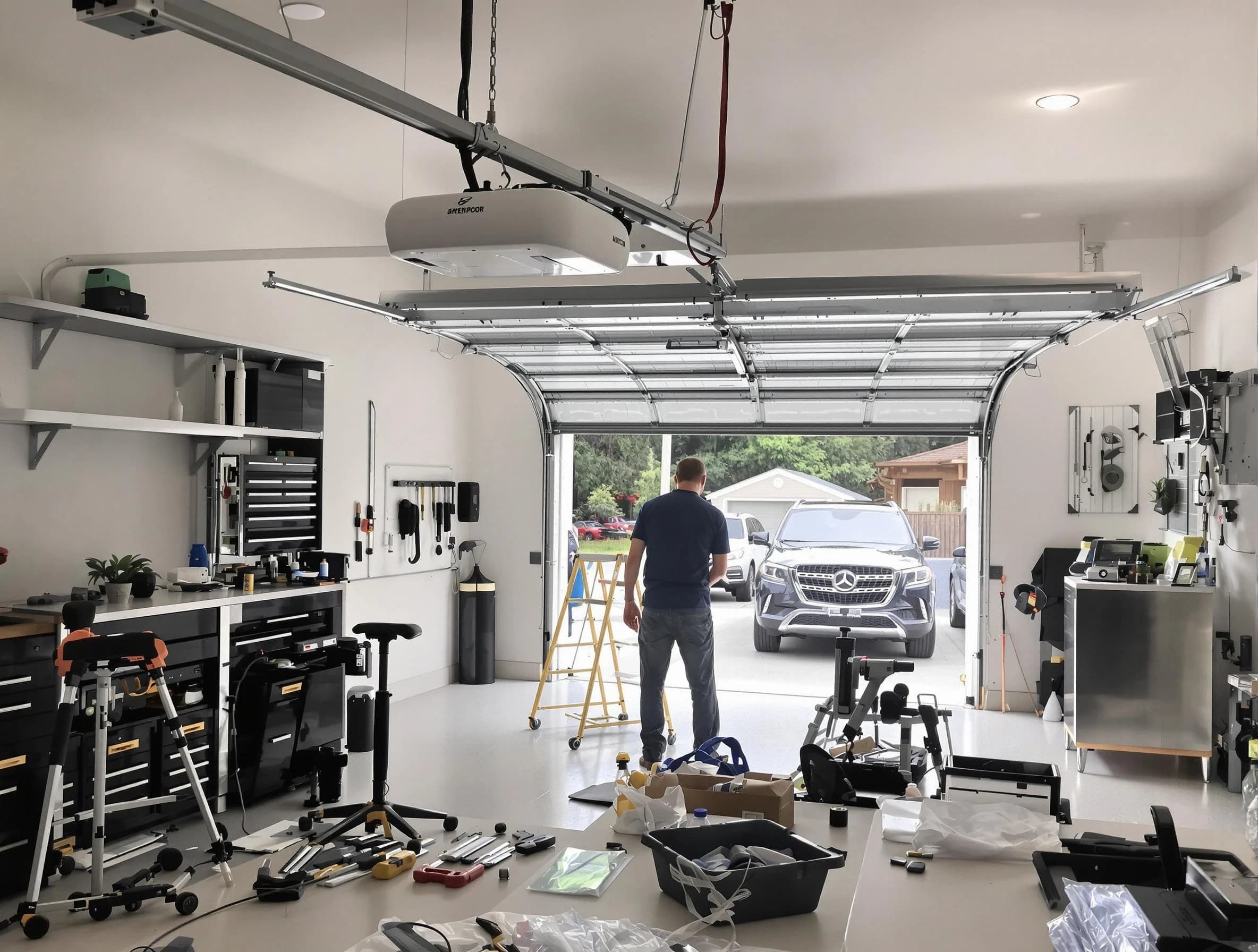 Garage door opener installation by Sandia Heights Garage Door Repair in Sandia Heights