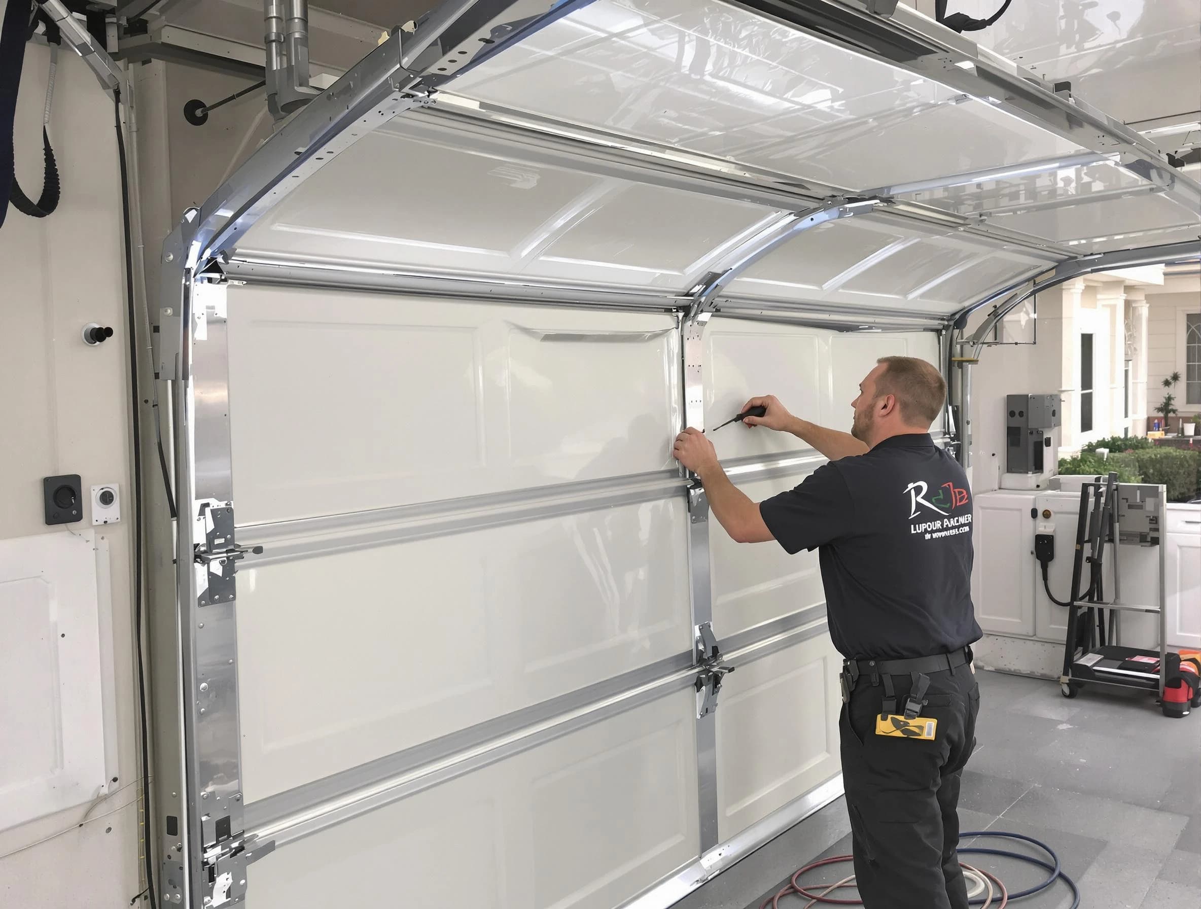 Sandia Heights Garage Door Repair professional performing panel repair in Sandia Heights