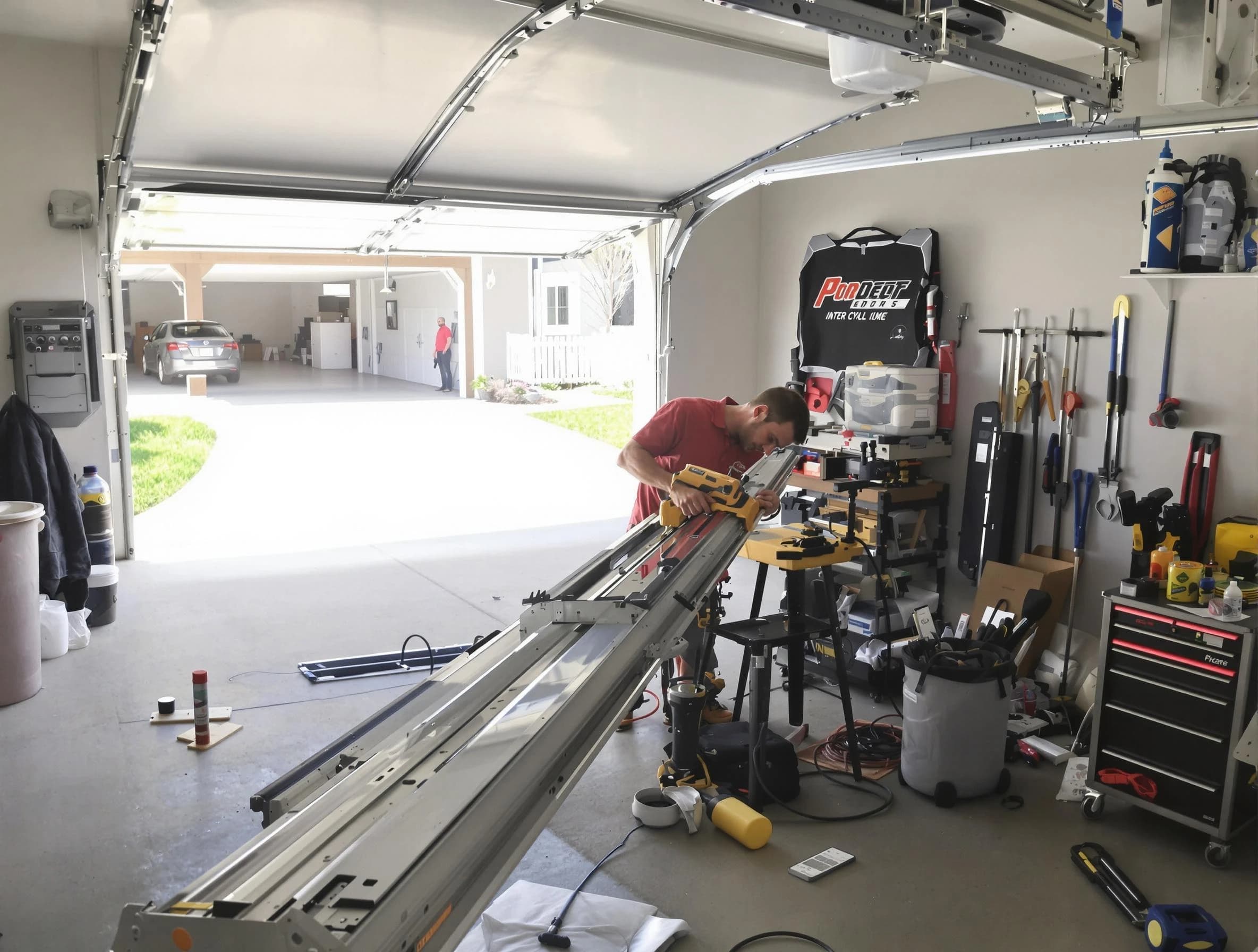 Sandia Heights Garage Door Repair expert performing track repair in Sandia Heights