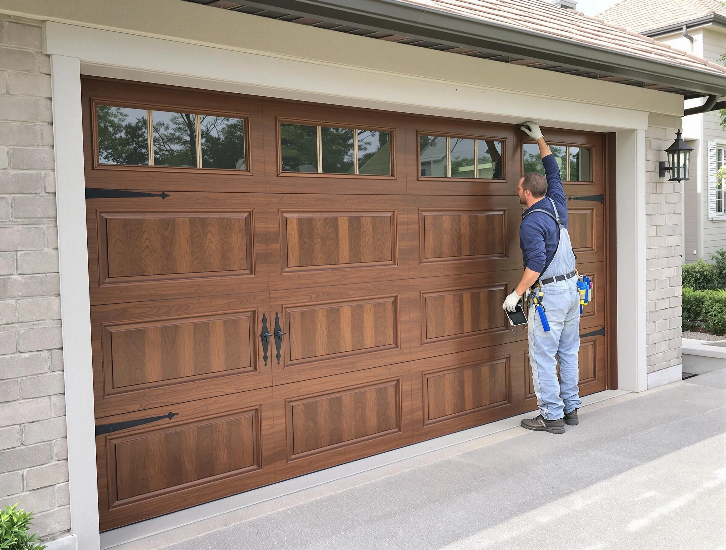 Custom garage door showcase by Sandia Heights Garage Door Repair in Sandia Heights