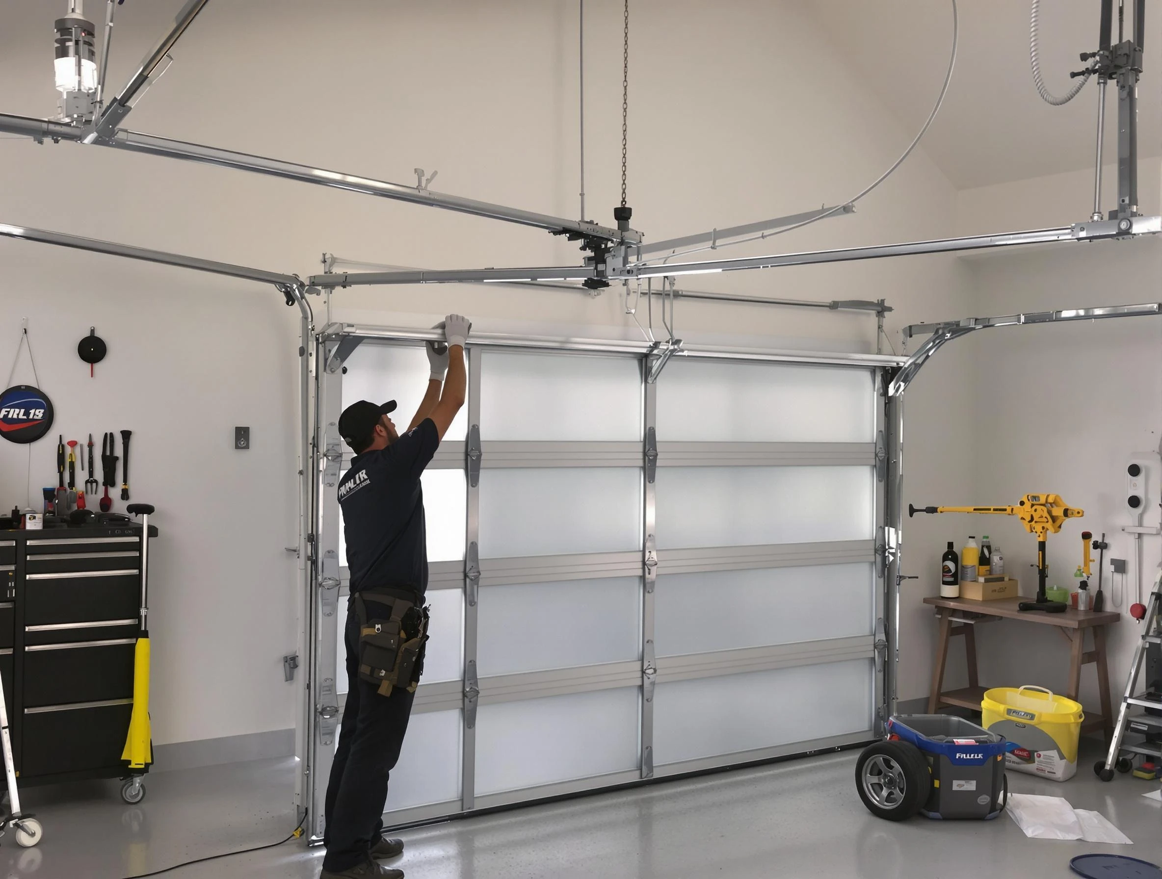 Sandia Heights Garage Door Repair certified team performing precision garage door installation in Sandia Heights